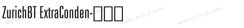 ZurichBT ExtraConden字体转换